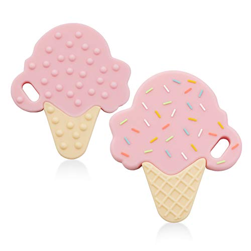 ice cream cone teething toy