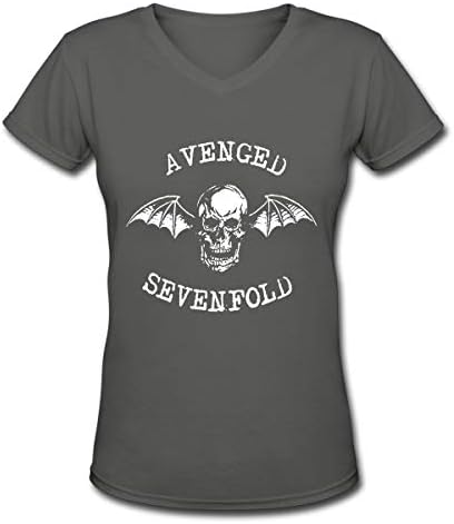 Arilce T Shirt,Avenged Sevenfold Tees V Neck Women's Top Black