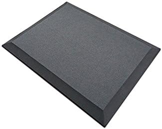 URVOGUE Anti-Fatigue Mat, Relieve Back Knees Anti-Fatigue Anti-Slip Comfortable Standing Mat for Kitchen Hospital Cashier (Black, 60cm45cm2cm)