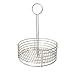 G.E.T. 4-81866 Stainless Steel Round Stainless Steel Condiment Caddy Stainless Steel Table Caddies Collection, 8.5