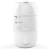 iTvanila Humidifiers, One Touch Cool Mist Humidifier for Bedroom and Babies (BPA Free), 2nd Gen Waterless Auto Off Protection, 2.7L/0.7Gal Slim Design, 12-28 Hours, 2 Years Warranty