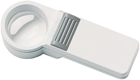 Eschenbach Pocket Light Magnifier (mobilux), Magnification 10x, Lens Diameter 35 mm, Includes Microfibre Cloth Bag