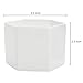 MyGift Hexagon White Ceramic Plant Pots, Small Succulent Planters, Set of 3