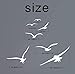 Flying Birds Wall Decals, Vinyl Stickers for Dorm, Nursery, Office, Kids Room, Bedroom, Living Room - Modern Home Decor Y20 (White)
