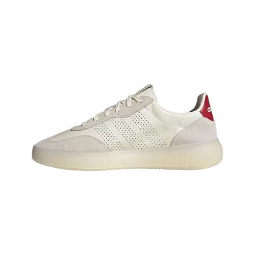 Adidas Mens Barreda Decode V2 Sportswear, Off White/Off White/Better Scarlet, 7…