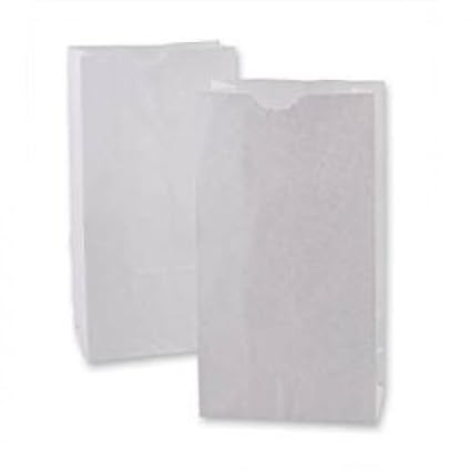 Extra Small White Paper Bags 3 x 2 x 6" party favors, Paper Lunch