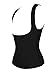 LAZAWG Womens Slimming Sweat Vest Hot Neoprene Shirt Body Shapers for Weight Loss Pure Black Small