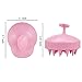 EAONE 2 Pack Shampoo Brush Hair Scalp Massager Soft Silicone Comb Massage (Wet& Dry) for Men Women Kids Pet, Pink, Teal