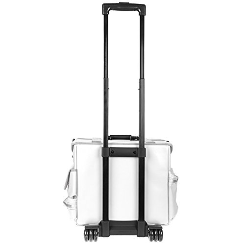 SHANY Makeup Artist Soft Rolling Trolley Cosmetic Case with Free Set of Mesh Bags - Frozen Yogurt