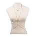 Bestjybt® Bikini Moon Diamond Crystal Charm Crossover Harness Waist Belly Body Chain Necklace