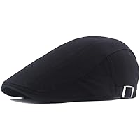 UTTPLL Newsboy Hats for Men Cotton Flat Cap Soft Fitted