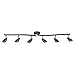 GLOBE Electric 59376 Grayson 6-Light Adjustable S-Shape Track Lighting, Bronze Color, Oil Rubbed Finish