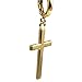 Doinshop Fashion Piercing Stud Details Cross Tragus Upper Ear Cartilage Earrings (gold)