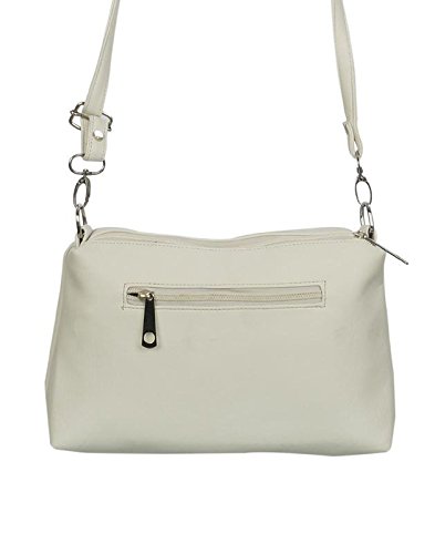 belladona women'sfrench cut sling bag(white)