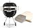 Made in USA KettlePizza Deluxe USA Pizza Oven Kit for Kettle Grills - Includes Stone and Metal Peel, KPDU-22