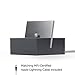 Native Union Dock+ Weighted Charging Dock with [Apple MFi Certified] Reinforced Lightning Cable for iPhone/iPad (Slate)