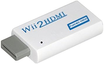 Wii to HDMI 720P/1080P Converter Output Upscaling Adapter-Supports all Wii Display modes (NTSC 480i 480p,PAL 576i),White