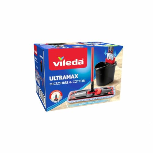 Vileda UltraMax Microfibre and Cotton Complete Mop and Bucket Set