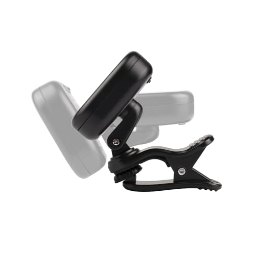 VEDO Afinador Recarregável para Violão, Guitarra, Baixo e Ukulele - Display LCD de Alta Precisão, Sintonizador Cromático Clip-On com Bateria de Longa Duração e Cabo USB Tipo-C