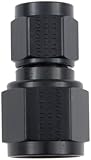 Fragola 496107-BL Black Size (-6) x (-8) Female Swivel Connector