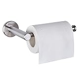 HOMEIDEAS Toilet Paper Roll Holder Storage SUS304 Stainless Steel Bathroom Paper Towel Dispenser Tissue Hanger Contemporary Style Wall Mount,Brushed Finish