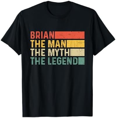 Amazon.com: Vintage Brian Name Saying Gifts For Brian Birthday T