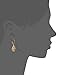 1928 Jewelry Classic Gold-Tone Light Brown Topaz Color Filigree Flower Drop Earrings