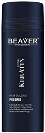 Beaver Hair Thickening Fibres, building fibers,fiber, Hair Loss Concealer Thickne (Black)