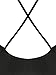 Clothink Women Black Halter Strap Cross Back Plain Sexy Beach Bodycon Dress S