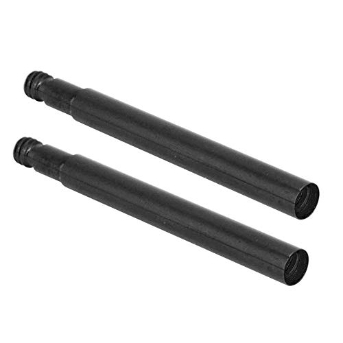 Dilwe Bicycle Tyre Valve Extender, 2Pcs 60mm Bike Inner Tube Valve Extension Accessory(Black)