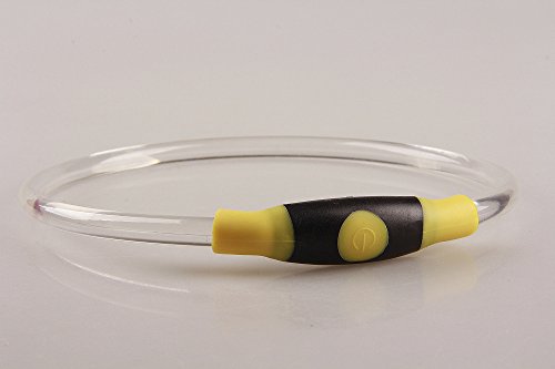 DZT1968  Cats Puppy Dogs Pet Glow Light Pattern Collar Buckle Adjustable for Night Safety Flashing Dog Collar (L, Yellow) - Thumbnail 2