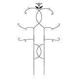 Achla Designs FT-02 Tendrils II Plant Support Metal Garden Trellis, 48 x 84, Black