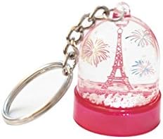 Les Parisettes Door Key Eiffel Tower Snow Globe