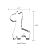 Big & Small Giraffes Cookie Cutter-Food Grade Stainless Steel-Cushioned Shape Set for Baby, Mom, Kids, Adults - Best Gift for Mother's day, Cookies, Sandwich, Bakeware, Food, Bread, Treats