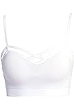 TheMogan Junior's Cross Spaghetti Strap Crop Cami