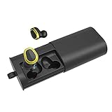 Bluetooth Earbuds,Xunpuls Bluetooth 5.0 True Wireless Earbuds 110H Playtime 3D Stereo Sound Wireless Earbuds Built-in Microphone and 2200mAh Charging Case for Cell Phone (Black)