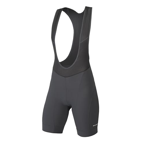 Endura Damen Xtract Lite Fahrrad-Bibshorts | Schnelltrocknendes Material | Performance und Komfort | Gel-Pad | Antibakteriell Trägerhose kurz, Grau, XXS