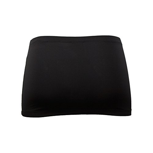YOUMU Women Elastic Bandage Bodycon Mini Skirt Micro Mini Booty Erotic Low Waist Clubwear Nightclub Sexy Wear (L, Black)