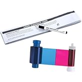 AlphaCard Pro 550 YMCKO Ribbon and DuraClean DC 3633-0053 Cleaning Kit for the AlphaCard PRO 550