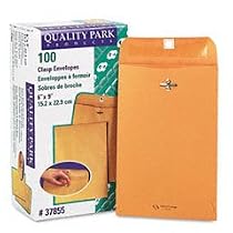 Quality Park Clasp Envelopes, 6 x 9 - Inches, Box of 100 (37855)