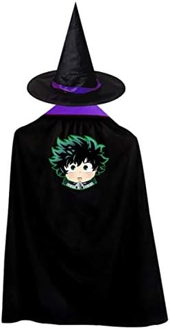 My?Hero?Academia Christmas Halloween Child Wizard Witch Cloak Cloak and Hat Red