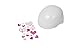 Doll Bike Helmet - Helmet with Easy Strap and Decorate Yourself Stickers - Fits all 18 inch Dolls (White)