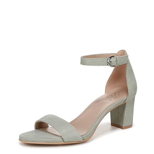 Naturalizer Women's Vera Sandal Pistachio Green Suede 10 W