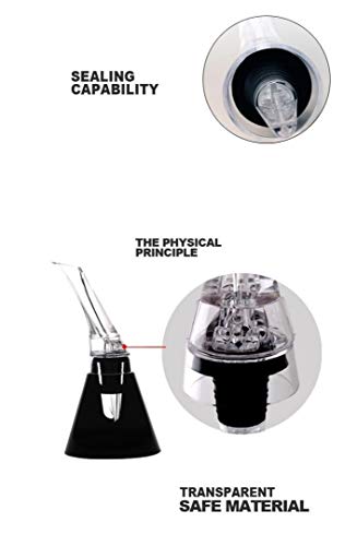 Smaier Wine Aerator Pourer - Premium Aerating Pourer and Decanter Spout