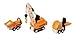 PlanToys 3 Piece Road Construction Vehicle Set (6087) | Sustainably Made from Rubberwood and Non-Toxic Paints and Dyes