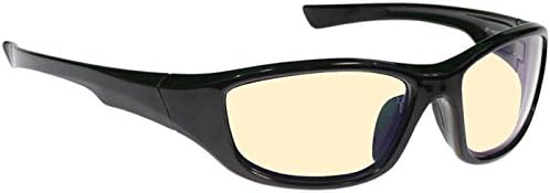Night Driving Glasses with Peach/lt Beige Polycarbonate Double Sided Anti-reflective Coating, Scratch Coating and UV Protection