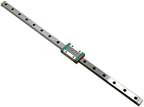 ExploreDIY MGN12 350mm Linear Guide Motion Rail Way Slide Nickel plating to prevent rust with MGN12H Linear Rail Guide Carriage Block for 3D Printer Kossel CNC Machine Parts