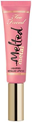 Too Faced Melted Metal Liquified Lipstick Melted Metallic Peony Travel Size 0.16 Oz U/B