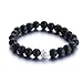 MOONQING Lava Bead Bracelet Natural Stone Bracelet Couple Bracelet Simple Style Bracelet,1#