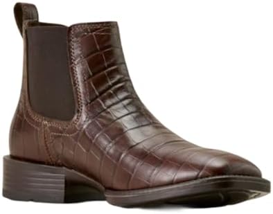 Ariat Booker Chelsea Wide Square Toe Boot Men 11EE Brown Leather Western Ariat Men main image 2